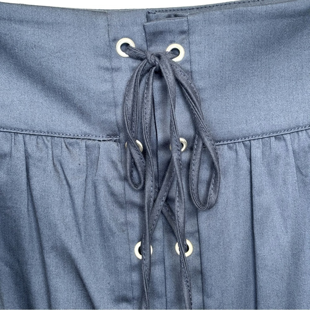 Zara Navy Blue A-line Skirt - Picture 4 of 9